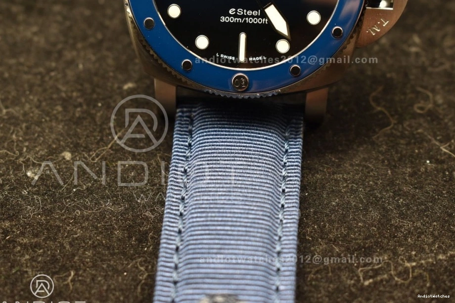 Nylon Dial Edition VSF 994 1:1 Blue Blue Best PAM1289 Strap P on Supportive 0317